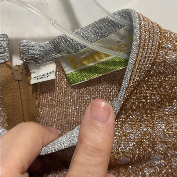 Vintage Tannel Knits Metallic Knit Maxi dress - Picture 2 of 9